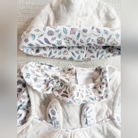 Dylan & Abby Baby Girl Bunny Overalls Top Hat Layette Easter Outfit Set 3-6M - Picture 5 of 9